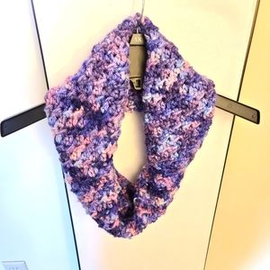 Handmade crochet infinity scarf
